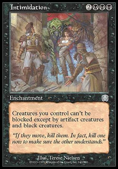 Intimidation ~ Mercadian Masques [ EX ] [ Magic MTG ]
