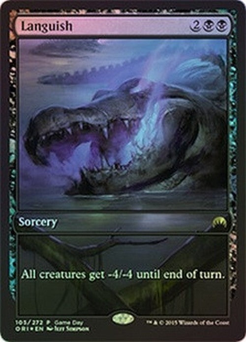 FOIL Languish ~ Game Day Magic Origins [ EX ] [ Magic MTG ]