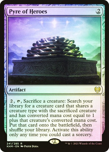 FOIL Pyre of Heroes ~ Kaldheim [ NM ] [ Magic MTG ]