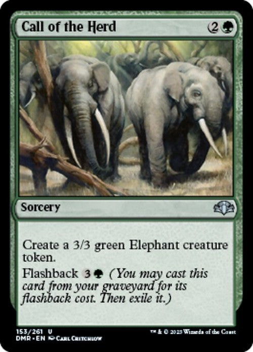 Call of the Herd ~ Dominaria Remastered [ NM ] [ Magic MTG ]