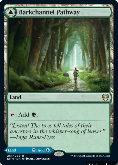 Barkchannel Pathway / Tidechannel Pathway ~ Kaldheim [ NM ] [ Magic MTG ]