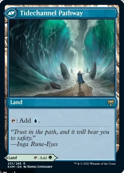Barkchannel Pathway / Tidechannel Pathway ~ Kaldheim [ NM ] [ Magic MTG ]