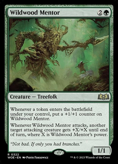 Wildwood Mentor ~ Wilds of Eldraine [ NM ] [ Magic MTG ]
