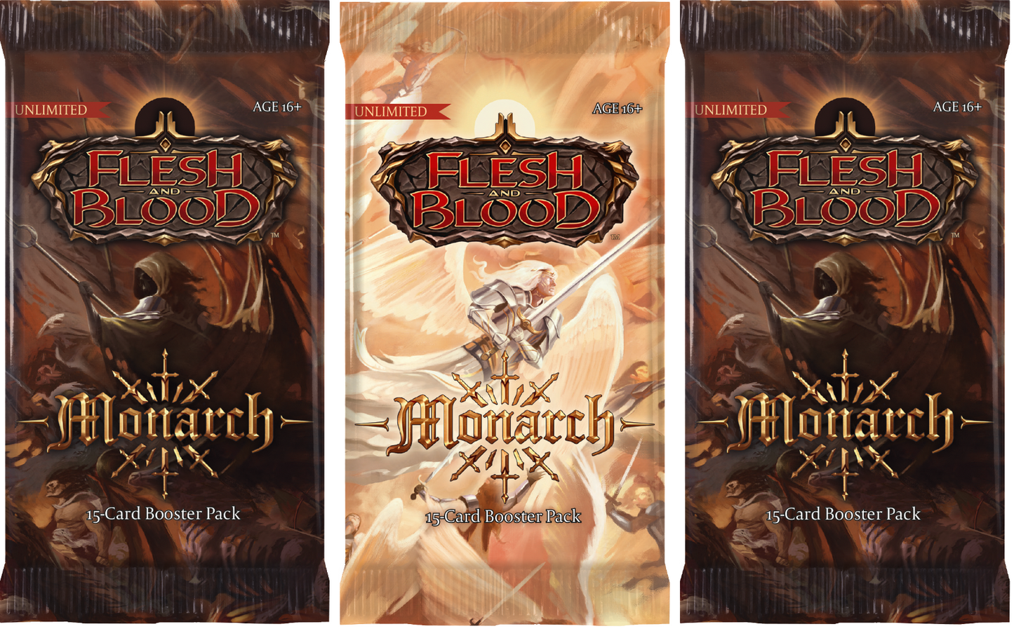 3 x Booster Pack [ Monarch Unlimited ] [ Flesh and Blood SEALED ]