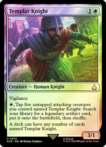 FOIL Templar Knight ~ Assassin's Creed [ NM ] [ Magic MTG ]