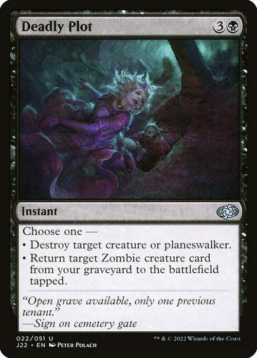 Deadly Plot ~ Jumpstart 2022 [ NM ] [ Magic MTG ]