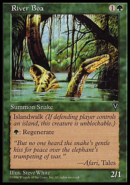 River Boa ~ Visions [ EX ] [ Magic MTG ]