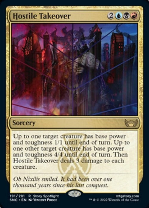 Hostile Takeover ~ Streets of New Capenna [ NM ] [ Magic MTG ]