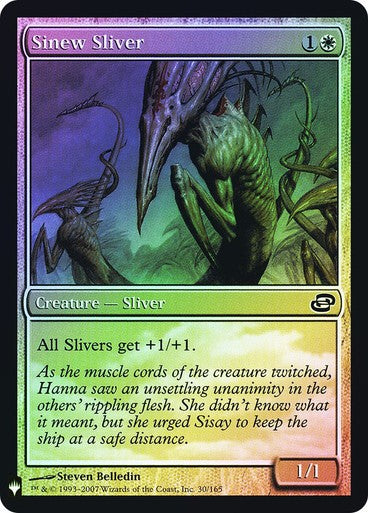 FOIL Sinew Sliver ~ Mystery Booster [ NM ] [ Magic MTG ]