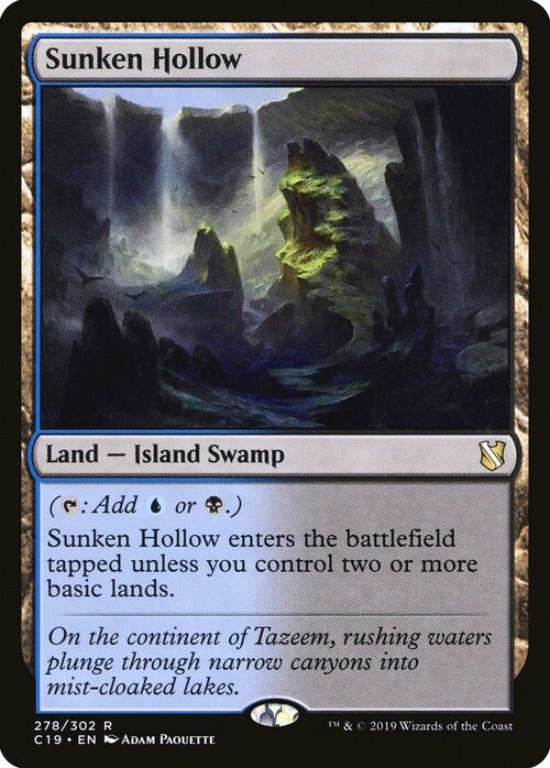 Sunken Hollow ~ Commander 2019 [ EX ] [ Magic MTG ]