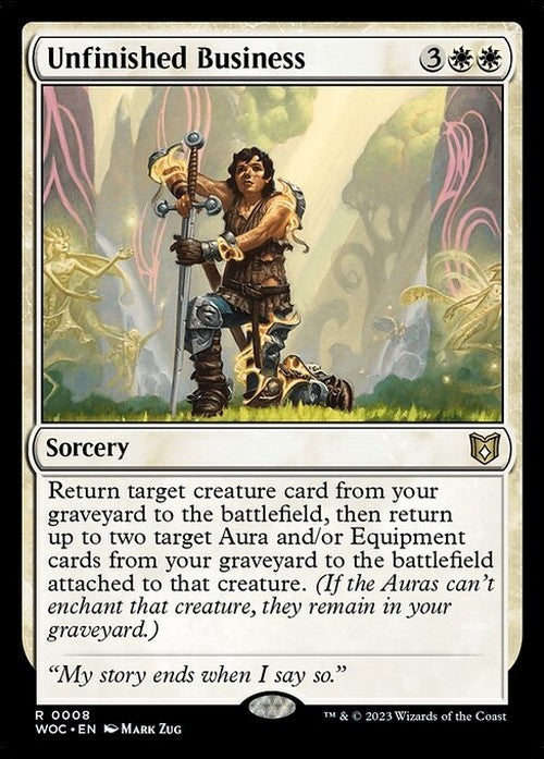 Unfinished Business ~ Commander: Wilds of Eldraine [ NM ] [ Magic MTG ]