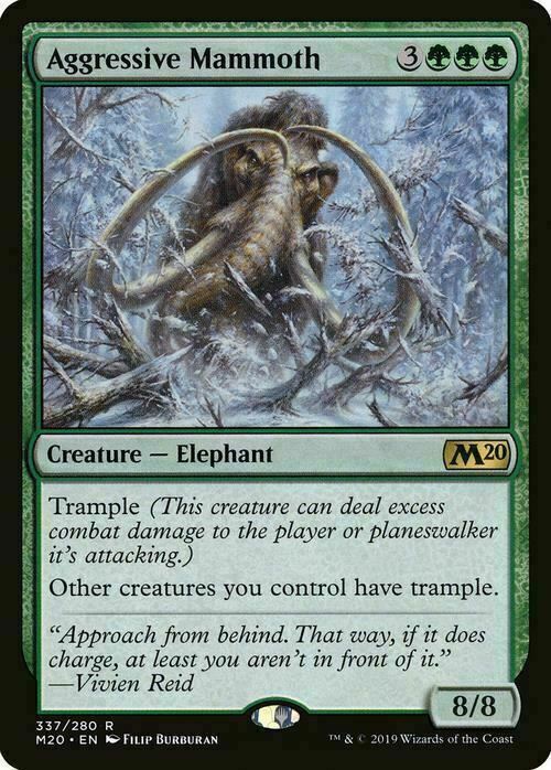 Aggressive Mammoth ~ Core 2020 [ EX ] [ Magic MTG ]