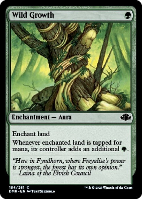 Wild Growth ~ Dominaria Remastered [ NM ] [ Magic MTG ]
