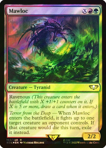 FOIL SURGE Mawloc ~ Commander: Warhammer 40,000 [ NM ] [ Magic MTG ]