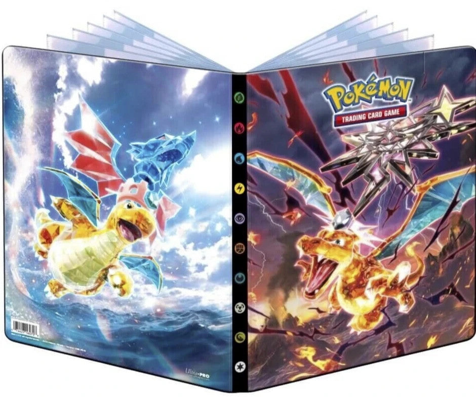 Charizard & Dragonite ~ Obsidian Flames Pokemon Portfolio Album Holds 252 Cards