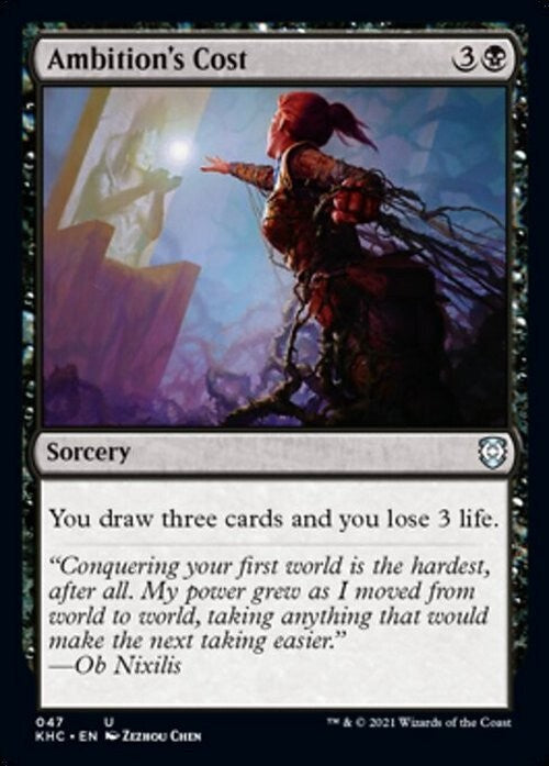 Ambition's Cost ~ Commander: Kaldheim [ NM ] [ Magic MTG ]