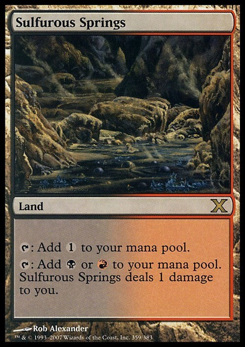 Sulfurous Springs ~ Tenth Edition [ EX ] [ Magic MTG ]