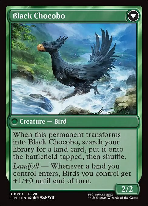 Sidequest: Raise a Chocobo / Black Chocobo ~ Final Fantasy [ NM ] [ Magic MTG ]