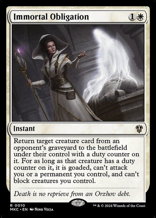 Immortal Obligation ~ Commander: Murders at Karlov Manor [ NM ] [ Magic MTG ]