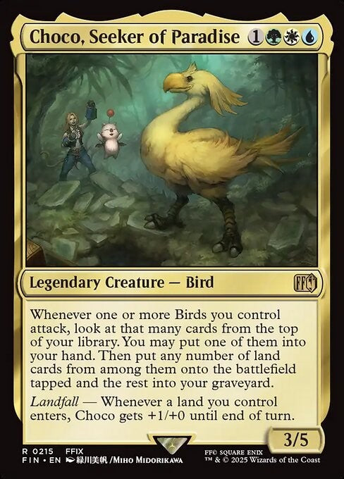 Choco, Seeker of Paradise ~ Final Fantasy [ NM ] [ Magic MTG ]