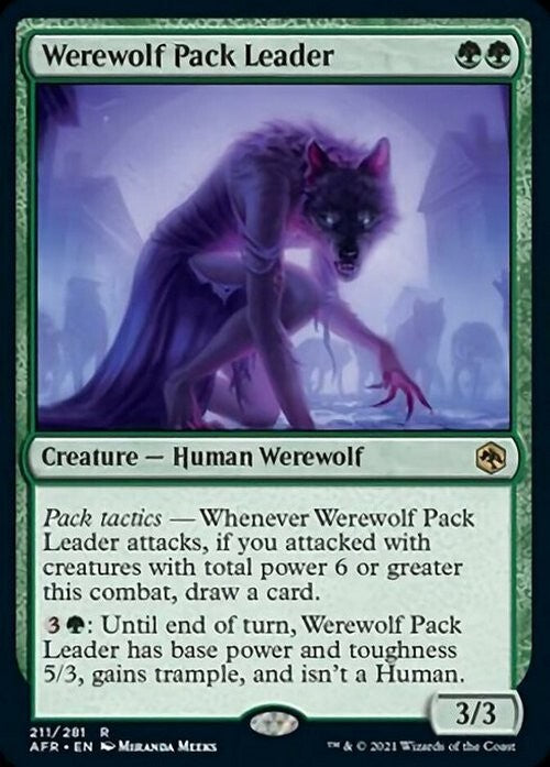 Werewolf Pack Leader ~ Adventures in the Forgotten Realms [ NM ] [ MTG ]