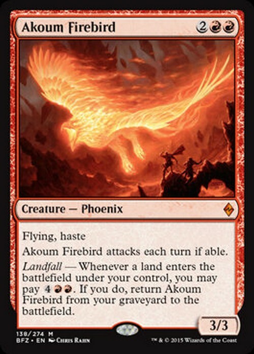 Akoum Firebird ~ Battle for Zendikar [ EX ] [ Magic MTG ]