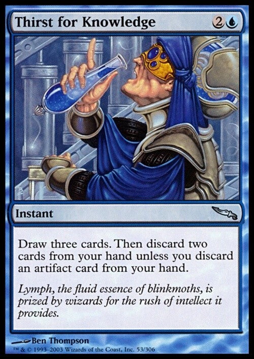 Thirst for Knowledge ~ Mirrodin [ EX ] [ Magic MTG ]