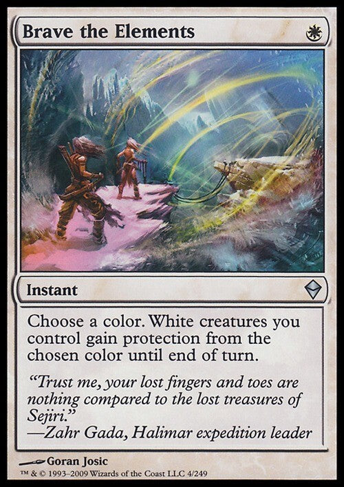 Brave the Elements ~ Zendikar [ EX ] [ Magic MTG ]