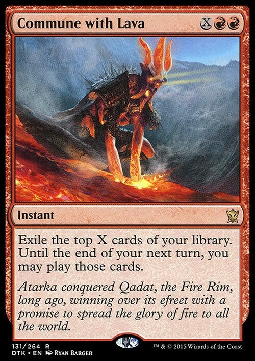 Commune with Lava ~ Dragons of Tarkir [ EX ] [ Magic MTG ]
