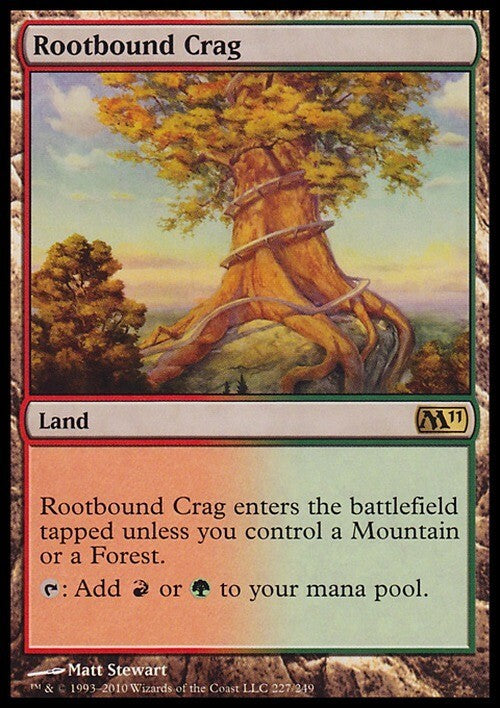 Rootbound Crag ~ Magic 2011 [ EX ] [ Magic MTG ]