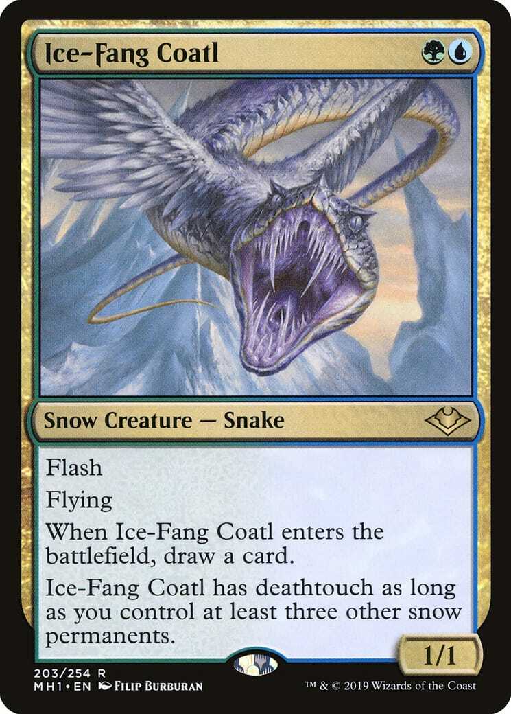 Ice-Fang Coatl ~ Modern Horizons 1 [ EX ] [ Magic MTG ]
