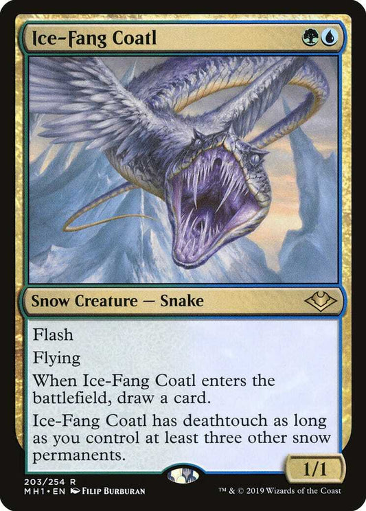 Ice-Fang Coatl ~ Modern Horizons 1 [ EX ] [ Magic MTG ]