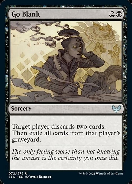 Go Blank ~ Strixhaven [ NM ] [ Magic MTG ]