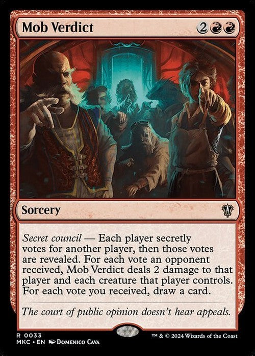 Mob Verdict ~ Commander: Murders at Karlov Manor [ NM ] [ Magic MTG ]