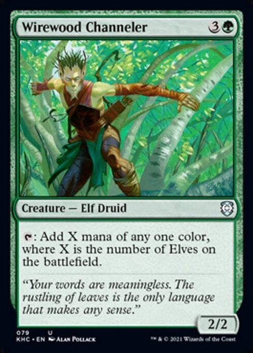 Wirewood Channeler ~ Commander: Kaldheim [ NM ] [ Magic MTG ]