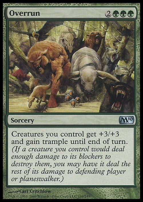 Overrun ~ Magic 2010 [ EX ] [ Magic MTG ]