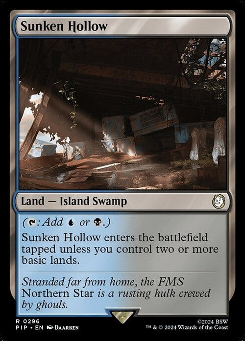 Sunken Hollow ~ Commander: Fallout [ NM ] [ Magic MTG ]