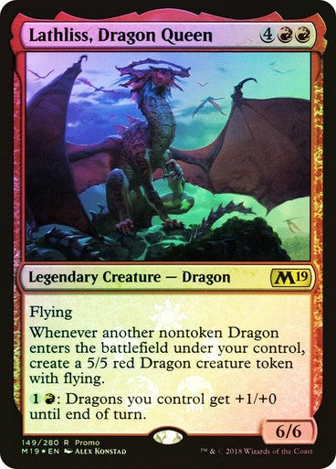 FOIL Lathliss, Dragon Queen  ~ Core 2019 [ NM ] [ Magic MTG ]