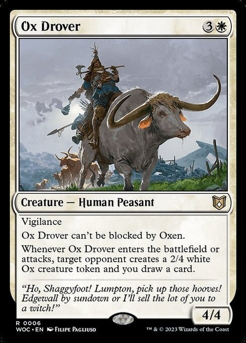 Ox Drover ~ Commander: Wilds of Eldraine [ NM ] [ Magic MTG ]