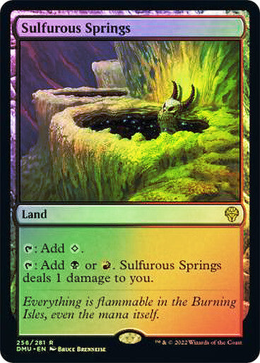 FOIL Sulfurous Springs ~ Dominaria United [ NM ] [ Magic MTG ]