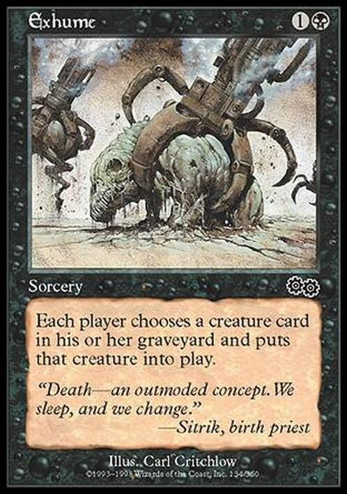 Exhume ~ Urza's Saga [ EX ] [ Magic MTG ]