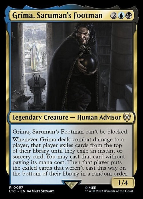 Grima, Saruman's Footman ~ Commander: Lord of the Rings [ NM ] [ Magic MTG ]