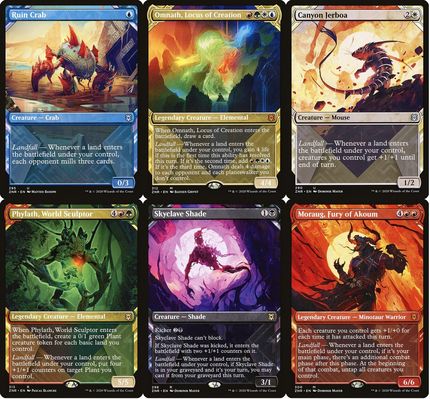 Choose your SHOWCASE ~ Zendikar Rising [ EX ] [ Magic MTG ]