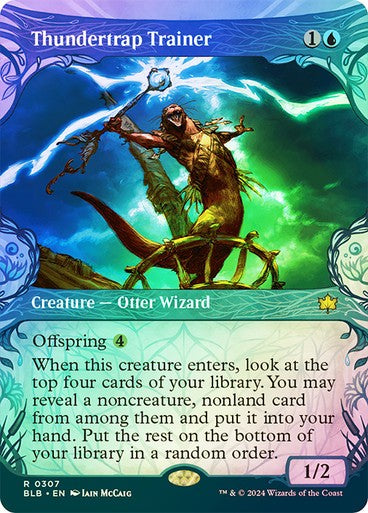 FOIL SHOWCASE Thundertrap Trainer ~ Bloomburrow [ NM ] [ Magic MTG ]