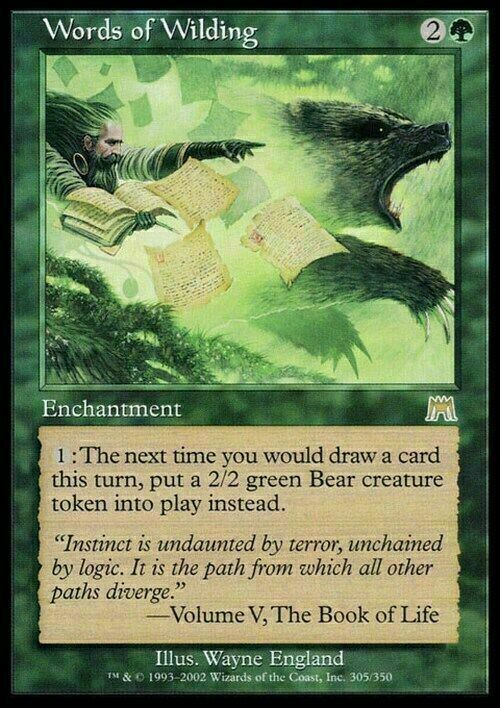 Words of Wilding ~ Onslaught [ PLAYED ] [ Magic MTG ]