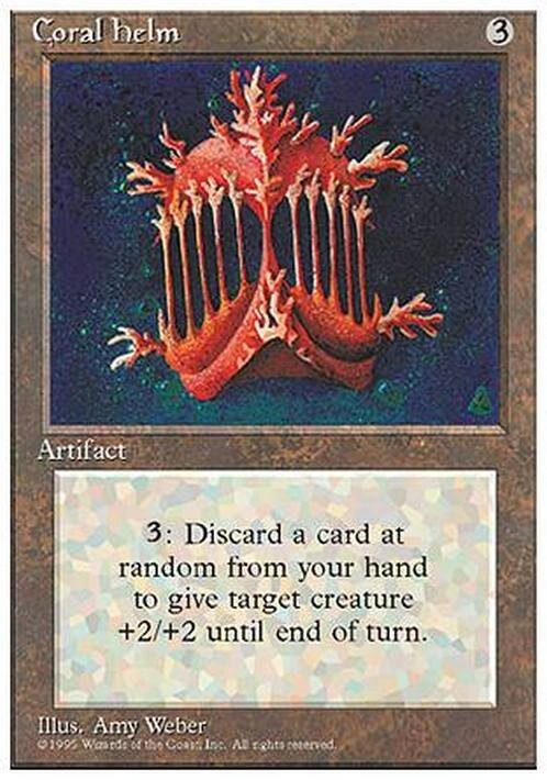 Coral Helm ~ Fourth Edition [ PLAYED ] [ Magic MTG ]