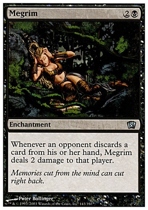 Megrim ~ Eighth Edition [ EX ] [ Magic MTG ]