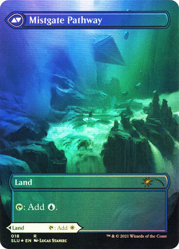 FOIL Hengegate Pathway / Mistgate ~ Secret Lair [ NM ] [ Magic MTG ]