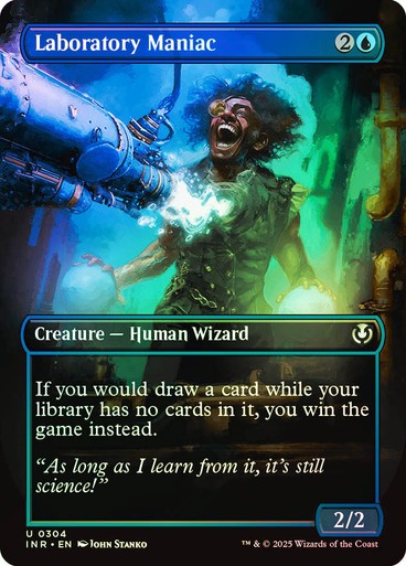 FOIL BORDERLESS Laboratory Maniac ~ Innistrad Remastered [ NM ] [ Magic MTG ]