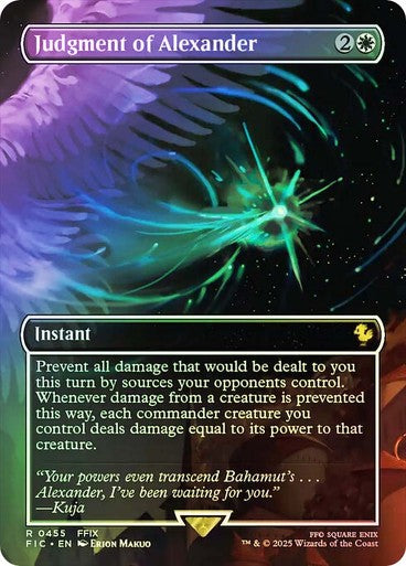 FOIL Judgment of Alexander ~ Commander: Final Fantasy [ NM ] [ Magic MTG ]